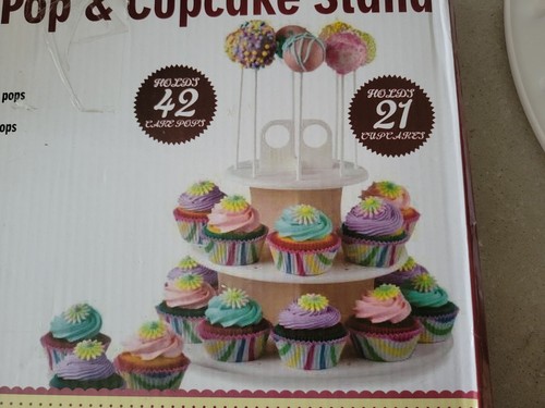 Cake pop cupcake - pop, stand-flat