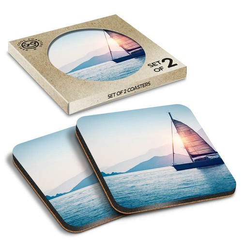 Boxed square coasters - square,