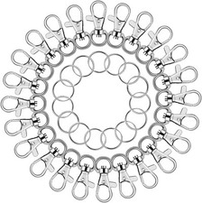 100PCS Key Chain Swivel Hooks