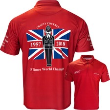 Official Eric Bristow Dart Shirt Crafty Cockney Breathable with Pocket S-5XL
