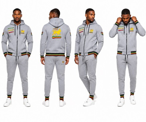 Men fleece tracksuit rasta - fleece,