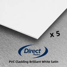 PVC White Wall Cladding - 8ft