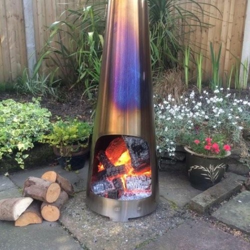 Outdoor chimenea log - outdoor,