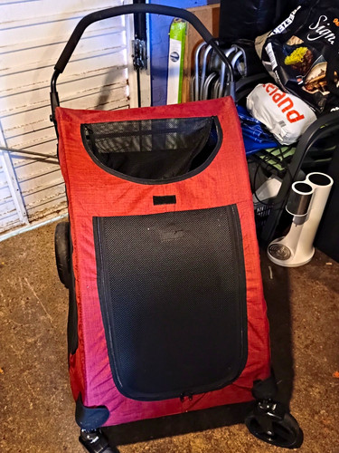 Foldable red black - red, 4-wheel