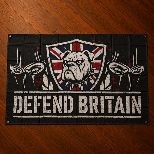 Defend britain 5x3ft - defend,