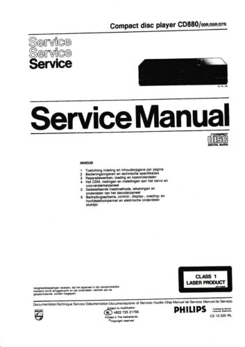 Service manual for philips - manual,