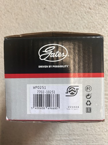 Genuine gates water pump - water, for