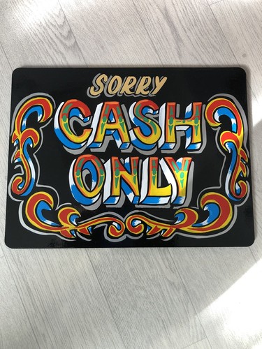 Hand painted cash only - hand,