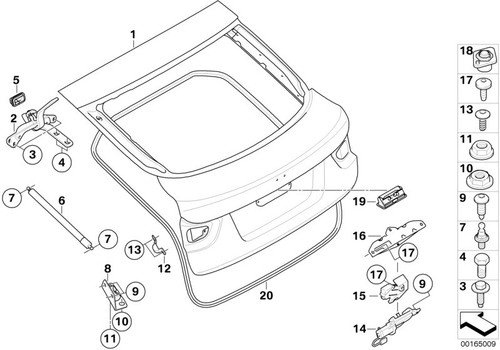 Bmw genuine boot lid - boot, tailgate