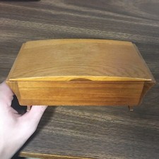 Tallent of Old Bond Street London Vintage Handmade Woodcraft Music Box MCM