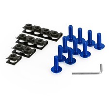 10 Pack Alu Blue M6x20