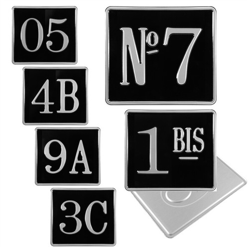 8x7 black silver pressed - &,