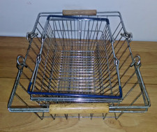 2 x METAL SHOPPER BASKETS FOR