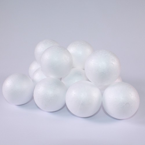 Polystyrene craft balls white - polystyrene,
