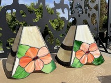 Pair Tiffany Style Art Deco