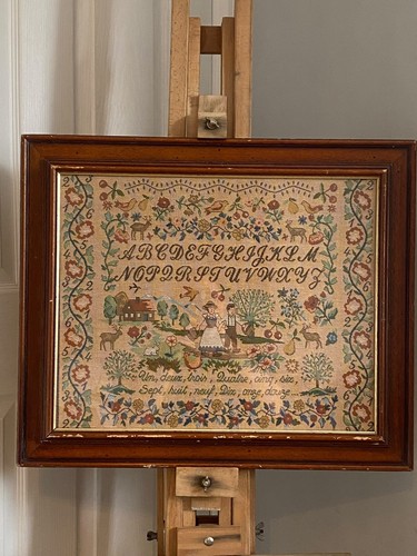 Framed antique french - framed,