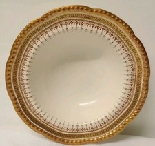 Set 4 1920s/1930s Soho Pottery Dessert Bowls, Ambassador Ware, Greek Key & Gold