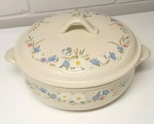 Poole Pottery Springtime Casserole Dish - Oven To Table w/ Lid 