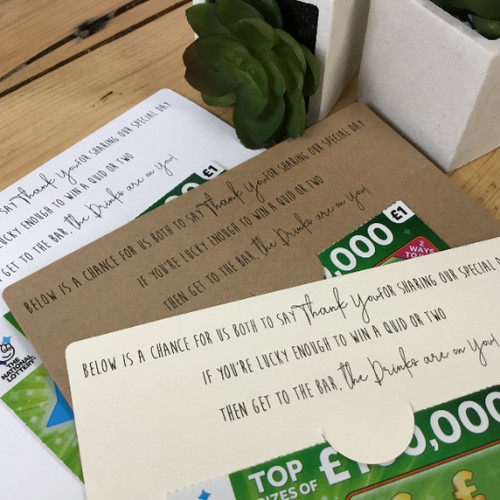 Lottery ticket wallet - lottery, wedding