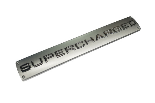 Silver supercharged emblem - emblem,