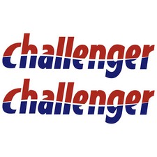2 x challenger 65cm x 19,2cm adesivi sticker camper caravan