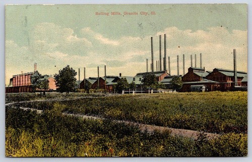 Antique illinois postcard - antique,