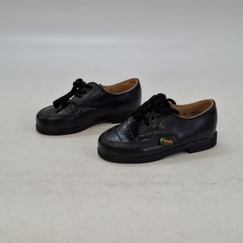 Finn black leather childrens - finn,