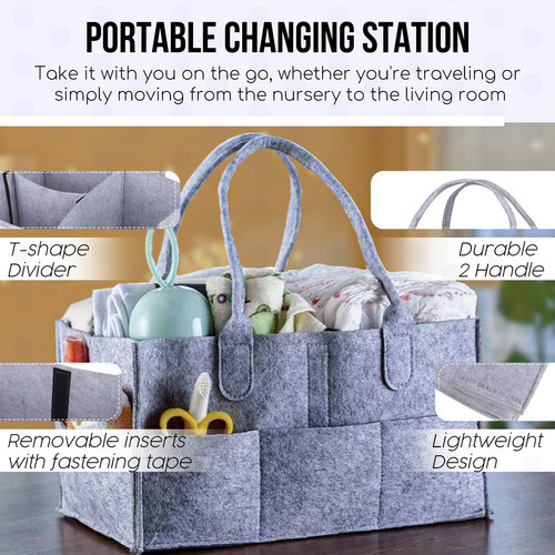 Baby diaper organizer caddy - baby,