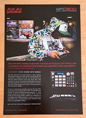 Akai mpc500 music production - akai,