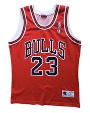 Michael Jordan 90s Champion USA Chicago Bulls Jersey Jersey NBA Red Vintage S