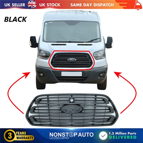Front grille black - for, ford