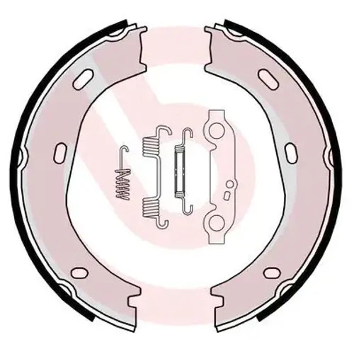 Brake shoe set parking - brake,