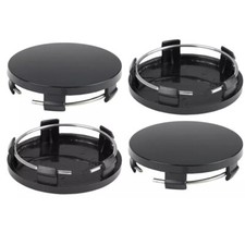 4pcs 56mm 60mm Car Wheel Hub Center Caps Black Covers ABS Universal Accessories