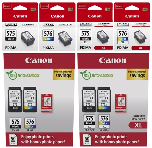 Canon 575 575xl cl576 - pg-575, pg-575xl