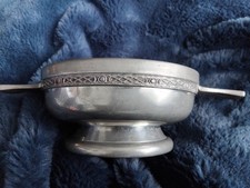 Scottish Piper Pewter Quaich Celtic Design Diameter 20cm 