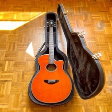 Yamaha APX-SPLI (1992) transparent amber electro acoustic guitar + original case