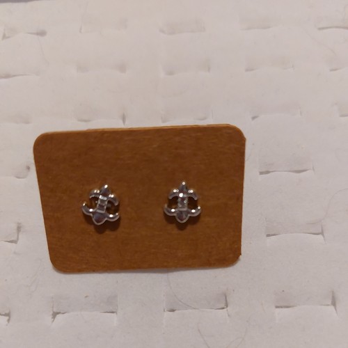 Silver colour anchor stud - colour,