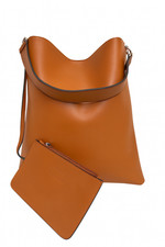 Linea Tan Shoulder Tote Bag