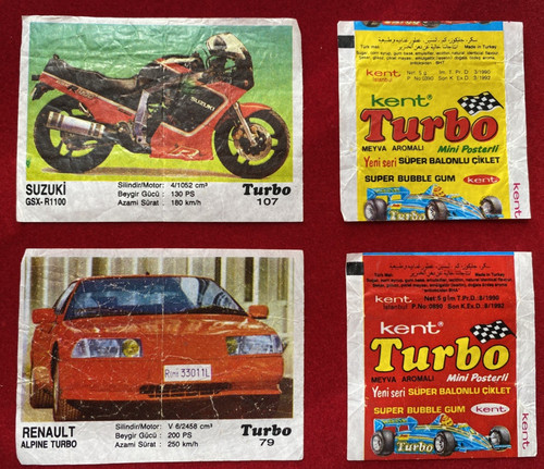 Chewing gum wrappers turbo - gum,