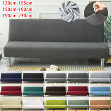 Armless Sofa Bed Cover Folding Sofa Cover Futon Stretch Couch Slipcover