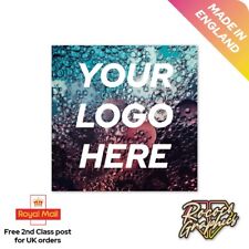 PERSONALISED SQUARE PRINTED STICKERS CUSTOM LOGO LABELS BUSINESS SHIPPING GLOSS
