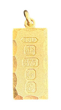Used 9ct Gold Ingot Pendant — Pre-Loved Hallmarked Gold Jewellery | Diamonds ...