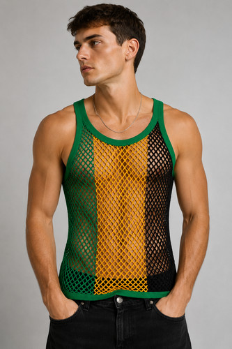 Mens crystal sleeveless - crystal, vest