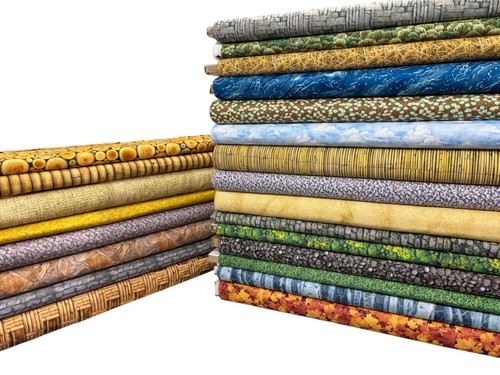 Landscape cotton fabric sea - landscape,