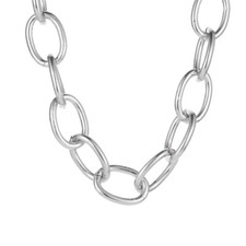 Chunky gold silver collar