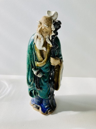 Vintage mud man with cane - vintage, &