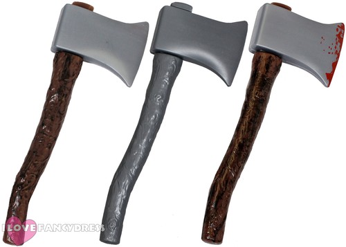 Fake wood plastic axe - plastic,