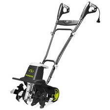 Sun Joe Electric Garden Tiller Cultivator, Steel Tines