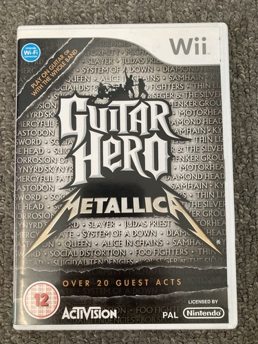 Guitar hero metallica nintendo - metallica,