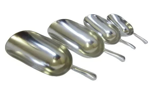 Aluminium flour scoop animal - aluminium, scoop/animal